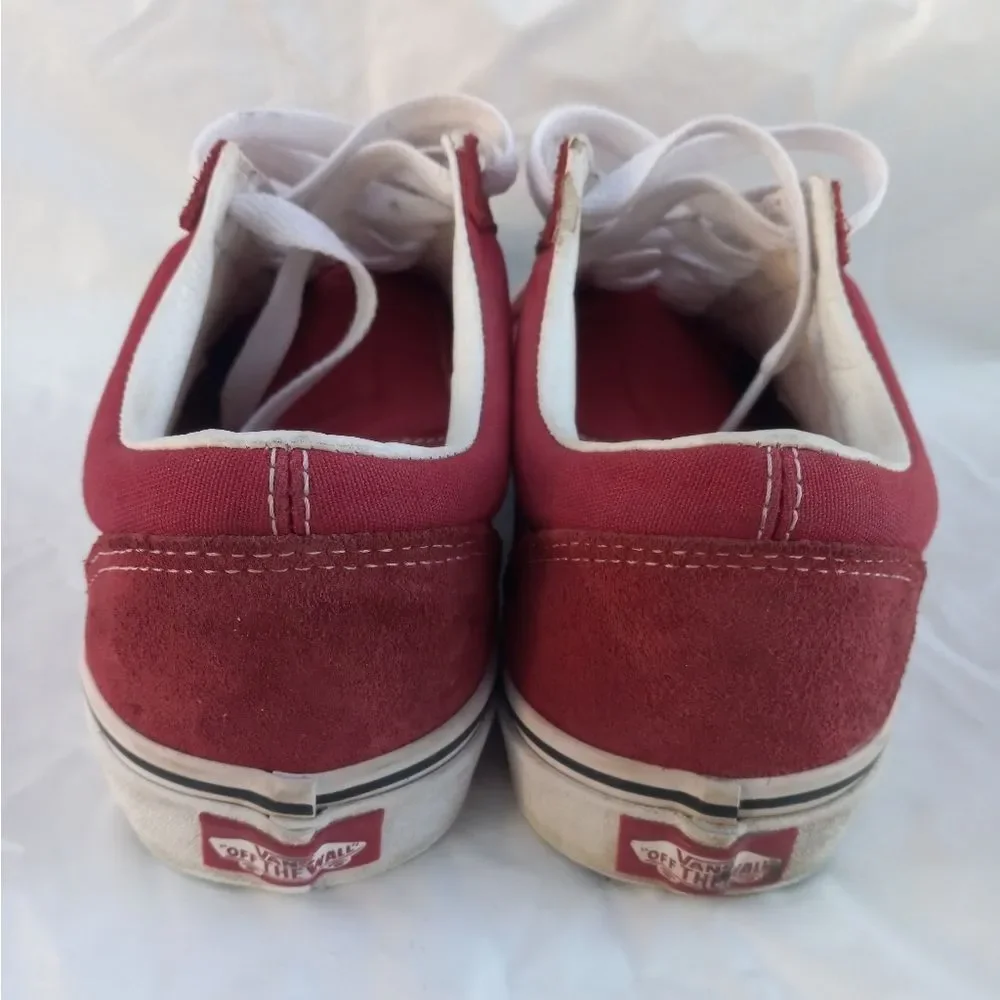 Vans Old Skool Red Men's Size 8 Unisex Sneaker Shoe